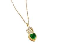 ZIAFRPN Collana con Corona della Regina alla Moda, Leggera e Lussuosa, Catena per clavicola in Acciaio Inossidabile squisita e Versatile
