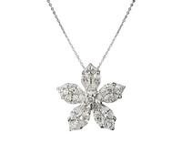 ZIAFRPN Collana da Donna Eternità Cristallo Flower Design Ragazze Accessori per Feste da Indossare Tutti i Giorni Gioielli Senza Tempo
