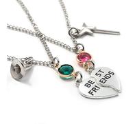 ZIAFRPN Collana d'Argento Movie Wicked - Corona incantata e Cappello da Strega - Regalo di San Valentino per Coppia BFF per la Festa dei Fan