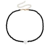ZIAFRPN Collana di Perline Multicolore Fatta a Mano per Le Donne Multicolor Sweet Heart ciondoli Collana Estate Ragazze Girocollo Collare Moda