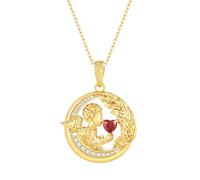ZIAFRPN Collana d'oro con Angelo per Le Donne Gioielli Originali iniziali Regalo d'Amore di Tendenza 2024 Regali per Insegnanti