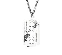 ZIAFRPN Collana Gotica Punk Hip Hop Musica Band Giuda Prete Collana Forma Pendente per Gli Uomini Donne Catena Collana Amicizia Regalo Gioielli congratulazioni Regali