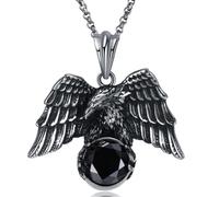 ZIAFRPN Collana Moda Aquila Ciondolo Collana Affascinante Collana Ciondolo Uomo Intarsiato Hip Hop Punk Accessori Nuovi Gioielli Moda