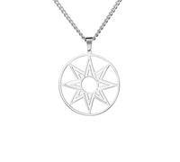 ZIAFRPN Collana Octagramma Stella di Ishtar Inanna Dea Ciondolo Stella Assira ?? Gioielli della Mitologia Greca Antica