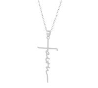 ZIAFRPN Collana per Donne Americana Croce Pendente Fede Ispirazione Collana Accessori