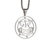 ZIAFRPN Collana Rotonda Croce Invertita Diavolo Pendente Collana Adatto per Uomini e Donne Gioielli Semplici Regali Moda