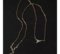 ZIAFRPN Collana Torre Romantica in Francia Collana Pendente per Le Donne Dichiarazione di Nozze Placcatura Gioielli in Oro