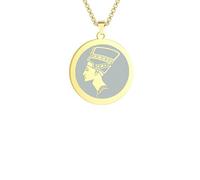ZIAFRPN Collana Uomo,Hip Hop Uomini Collana Regina Nefertiti Ciondolo con Catena Antico Egitto Testa Ritratto Girocollo Partito Gioielli Nero