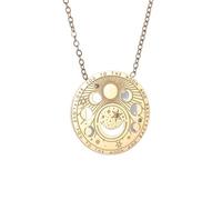 ZIAFRPN Collana Uomo, Sole e Luna Tarot Medaglia Pendente Collana per Le Donne Moda Anniversario Catena Gioielli Regalo