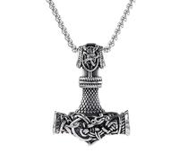 ZIAFRPN Collana Vintage Rune Viking Tomahawk Ciondolo Collana Charm Collana Uomo Nuova Moda Hip Hop Punk Accessori Festa Regalo Gioielli Moda