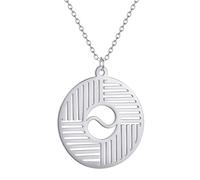 ZIAFRPN Collane da Uomo Amicizia Collana Karma Mandala Ciondolo Collana Gioielli Gioielli spirituali Collana Delicata