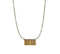 ZIAFRPN Collane da Uomo Collana dell'amicizia 11 Numero d'Angelo Collana con Ciondolo Delicato Regalo da Donna Realizzazione dei Desideri Impermeabile