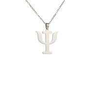 ZIAFRPN Collane da Uomo Collana dell'amicizia Simbolo Psi Collana Girocollo Moda Donna Lettera Greca Psicologia Psichiatria Segno Medico Gioielli Regalo