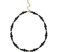 ZIAFRPN Collane da Uomo Collana di Amicizia Agata Verde Pietra Pendente Collana per Le Donne Colore Oro Catena Collare Moda Charm Gioielli