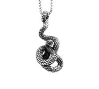 ZIAFRPN collane da Uomo Collana di Amicizia Moda Vintage Serpente Ciondolo Collana per Uomo Donna Punk Biker collane di Animali amuleto Creativo Gioielli Regali