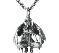 ZIAFRPN Collane da Uomo Gioielli Diavolo Ali d'Angelo Ciondolo con Catena Collana Punk Vintage da Uomo Tendenza Moda Festa Gioielli Accessori