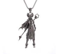 ZIAFRPN Collane da Uomo Gioielli Mitologia nordica Valchiria Ciondolo Figlia di Odino Disir Dea Collana personalità Trend Gioielli per Uomo e Donna