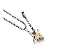 ZIAFRPN Collane da Uomo Gioielli Moda Chitarra elettrica Collana Rock Donna Hip Hop cantante Rap Ciondolo Maglione Catena Regalo Gioielli Punk Accessori Uomo