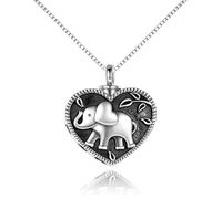ZIAFRPN Collane di urna di Moda per Cenere cremazione per Cenere Umana/Animali Domestici urne di Elefante per Cenere Umana collanze Pendente
