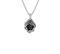 ZIAFRPN Collane Gotiche di Pietra Nera per Gli Uomini delle Donne, n Rose Pendant Collare, Rock Punk Fashion Jewelry Gift