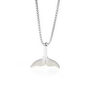 ZIAFRPN Colore Argento in Acciaio Inox Mermaid Fish Tail Collana Fiaba Romantico Pendente Pendente Craft Souvenir Charms