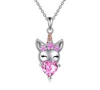 ZIAFRPN Creativo Cartoon Ghirlanda Unicorno Goccia Olio Ciondolo Collana per Le Donne Carino Animale Gioielli Accessori Squisito Compleanno Amore Regalo
