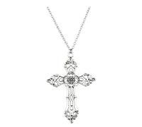 ZIAFRPN Croci Vintage Ciondolo Collana Goth Gioielli Accessori Gotico Grunge Catena Y2k Moda Donna Uomo Collana