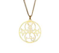 ZIAFRPN da Uomo Collana Sigillo Pendente Pentagramma Gioielli Festa di Nozze Regalo di Festa per Uomini e Donne Gioielli quotidiani