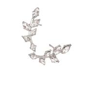 ZIAFRPN Delicato Foglia A Forma di Orecchini Lucido Abbagliante Cubico Partito Gioielli per Le Donne Squisiti Accessori Versatili
