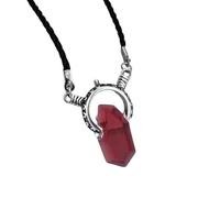 ZIAFRPN Devil May Cry 5 Dante Ciondolo Collana Rosso Blu Gemma Cosplay Collane Corda Lunga Corda Catena Vintage Regali per Gli Uomini