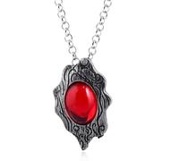ZIAFRPN Devil May Cry Dante's Amulet Collana Ciondolo Cristallo Rosso Collane Uomo Cosplay Gioielli Prop Collana