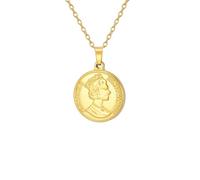 ZIAFRPN Doppia Faccia Ciondolo Collana Charm Rotondo Lettering Collane Donne Ragazza Moda Gioielli Regali