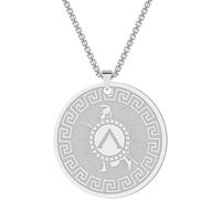 ZIAFRPN Eroe Greco Achille Uomini Collana Vintage retrò Talismano Symbo Mitologia Greca Gioielli Collana