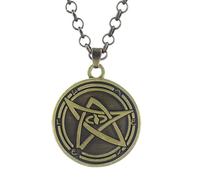ZIAFRPN Fantasy Cthulhu Mito Portachiavi Necronomicon Ciondolo Cerchio Magico Portachiavi Per Fan Anime Cosplay Puntelli Gioielli Regali