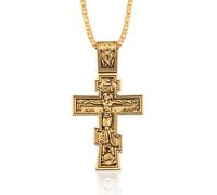 ZIAFRPN Film John Wick Croce Collana Crocifisso Preghiera Orientale Grande Ciondolo per Gli Uomini delle Donne Gioielli Accessori Regali