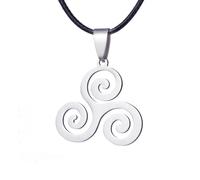 ZIAFRPN Film Teen Wolf Triskele Triskelion Ispirato Ciondolo Collana Oro Argento Colore Rotondo Donne Gioielli Regali