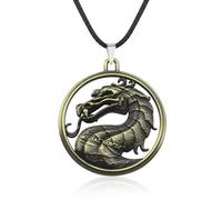 ZIAFRPN Gioco Mortal Kombat Portachiavi Collana Drago Animale Portachiavi Gioielli Regalo per Gli Uomini Accessori Chiave Auto