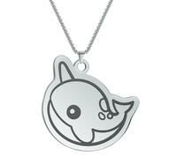 ZIAFRPN Gioielli Carino Balena Cartoon Ciondolo Collana per Le Donne Ragazze Collana per Gli Uomini Regalo Minimalista Regalo Regalo