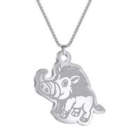 ZIAFRPN Gioielli Cartoon Rhino Ciondolo Collana Animale per Le Donne Gioielli Regali del Partito Regalo