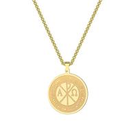 ZIAFRPN Gioielli Chi Rho e Costantino Croce Amuleti Collana Donne Uomini, Costantino Croce Fascino, Chi Rho Croce Talismano Gioielli Regalo