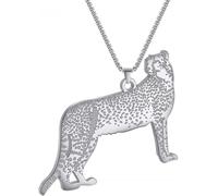 ZIAFRPN Gioielli Ghepardo Collana Donne Uomini Gioielli più Veloce Terra Animale Cheetah Pendente Collane Regalo Regalo