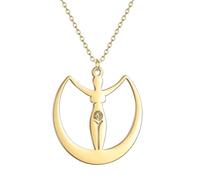 ZIAFRPN Gioielli Mitologia Luna Dea Amuleto Collana Fertilità Talismano Pegan Dea Madre Terra Gioielli Regalo