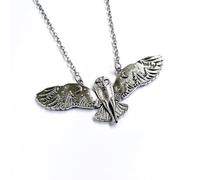 ZIAFRPN Gotico Moda Americana Creativo Vintage Gufo Volante Collana Pendente Accessori Ciondolo Satana Demone Magia Gioielli