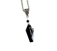 ZIAFRPN Gotico Vampiro Olio Rosso Gocciolante Croce Bara Lapide Collana Festa di Nozze Regalo di Festa per Uomini e Donne Tutti I Giorni