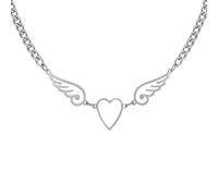 ZIAFRPN Hollow Heart Angel Wings Charm Collana Gotico Girocollo Collane per Le Donne Accessori di Gioielli