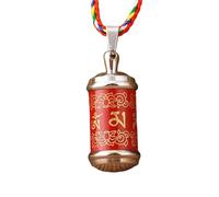 ZIAFRPN I Sei Caratteri Vere Parole del Destino Gawu Box Coppia ciondoli Contiene lengyan Mantra Materiale Collana Talismano Gioielli
