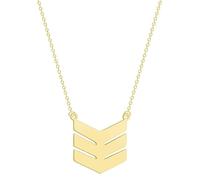 ZIAFRPN ins Semplice confessione Geometrica Famiglia Trio Chevron Collana Femmina clavicola Catena Gioielli