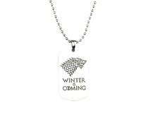 ZIAFRPN L'inverno sta arrivando Casa Stark Testa di lupo ciondolo collana ghiaccio e fuoco