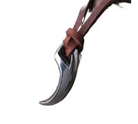 ZIAFRPN Mai Fade Wolf Fang Tooth Spike Ciondolo Collana Uomo Donna Dente Animale Corda di Cuoio Collana Moda Fitness