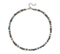 ZIAFRPN Mens Estate Spiaggia in Legno Perline Surfer Collana Semplice Perline Geometriche tribali Etnici Fatti a Mano Catena Steampunk Maschile Gioielli